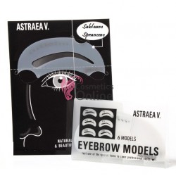 Sabloane pentru tatuare sprancene, STS002 set de 6 bucati